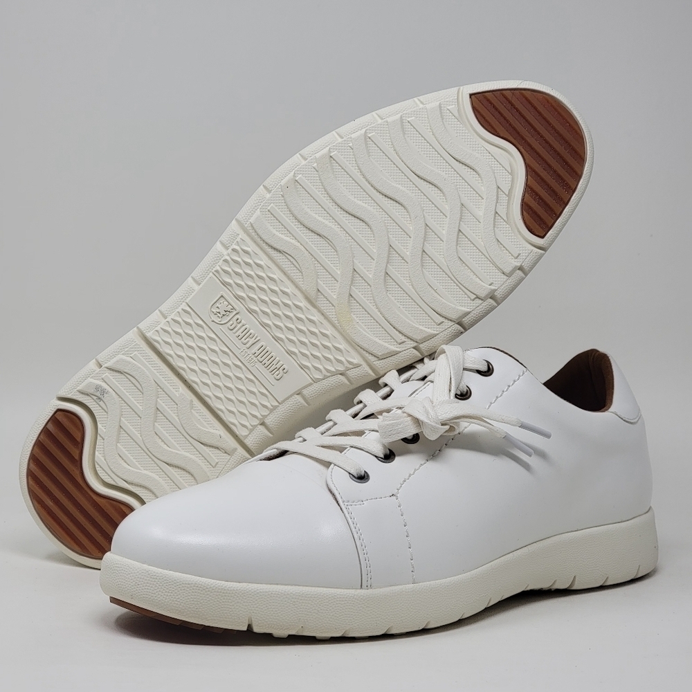 Stacy Adams Howell Mens Lace Up Casual Lifestyle Shoes Sneakers Size 12 White
